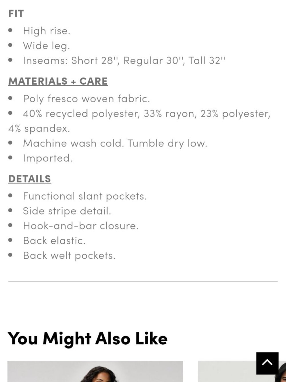 Torrid High Rise Wide Leg Trouser - Picture 5 of 5